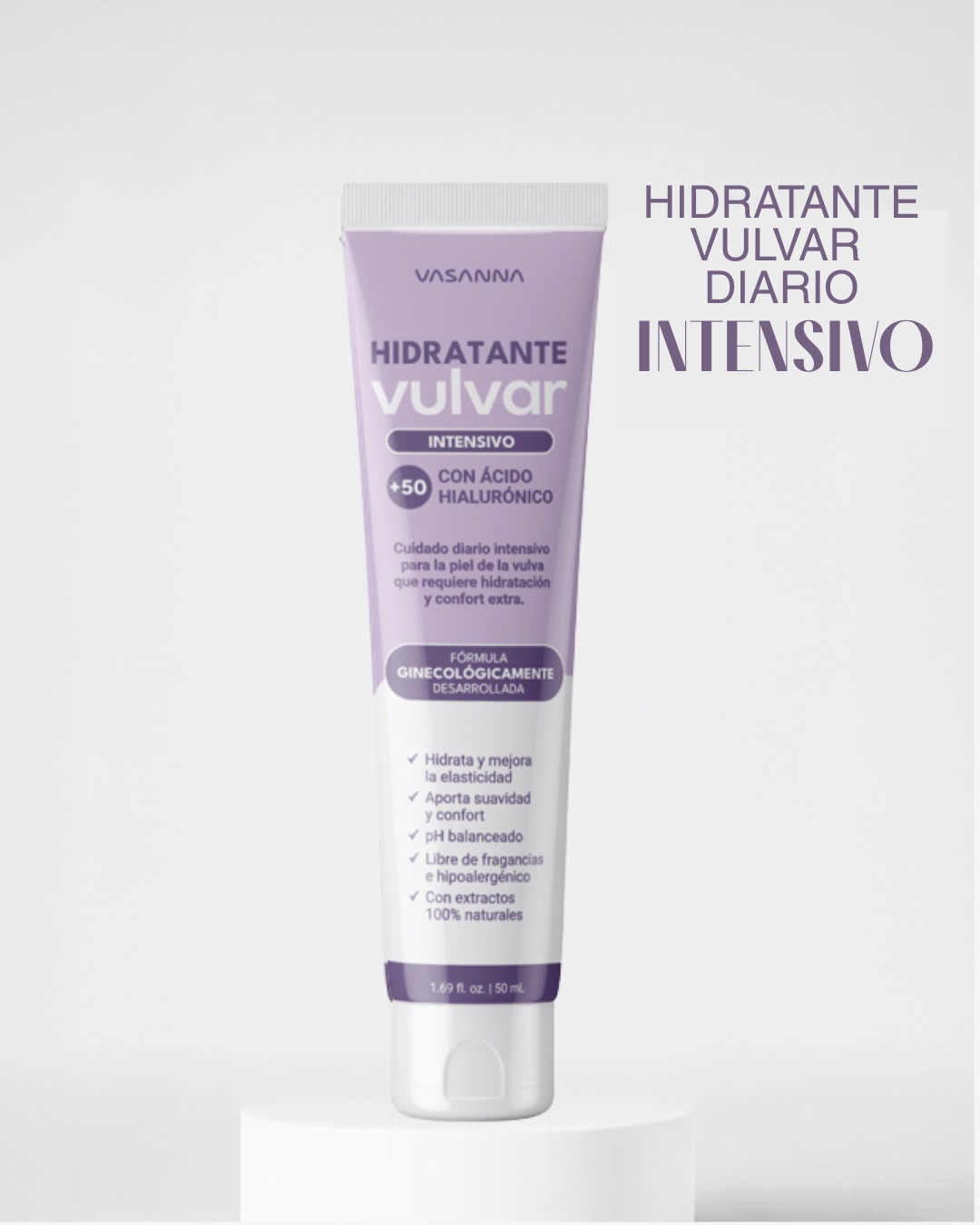 Hidratante Íntimo Intesivo Con Ácido Hialurónico +50 / 50 ml