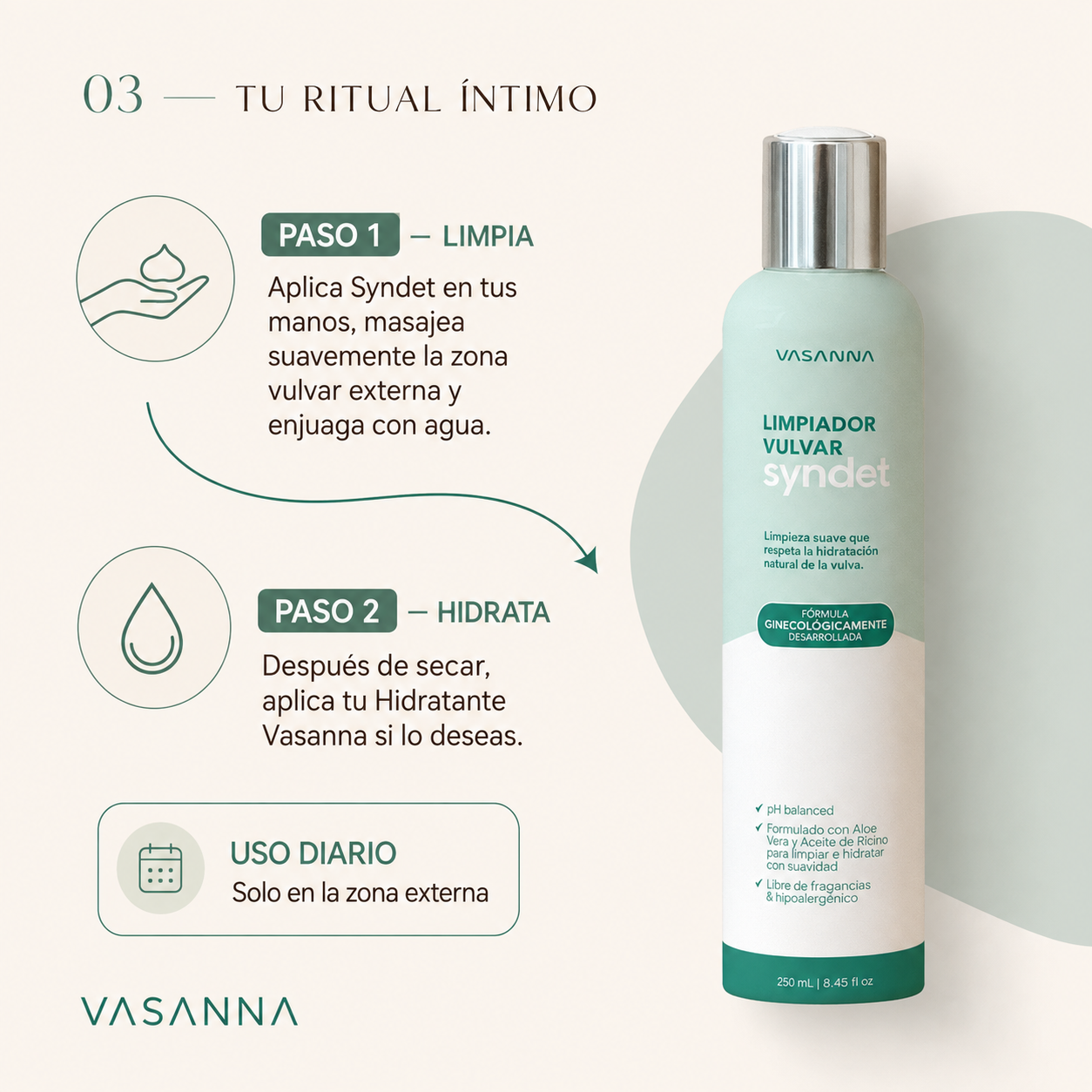 Loción limpiador Syndet 250 ml - Imagen 4