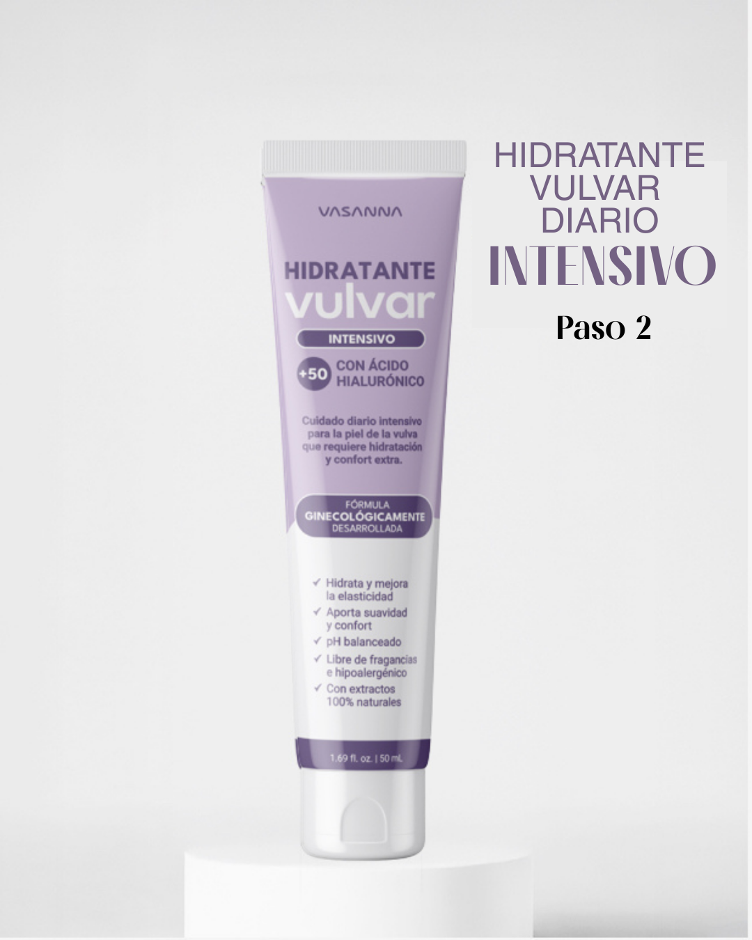 Hidratante Íntimo Intesivo Con Ácido Hialurónico +50 / 50 ml